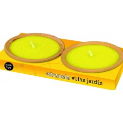 VELA PLATO TERRACOTA  (PACK-2 )