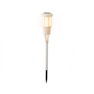 Antorcha solar blanca efecto llama | El Huerto Deitana ®