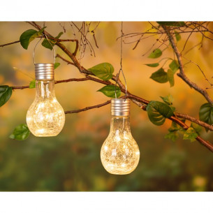 BOMBILLA CON LED SOLAR PARA JARDIN