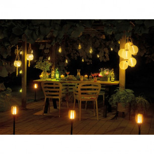 BOMBILLA CON LED SOLAR PARA JARDIN